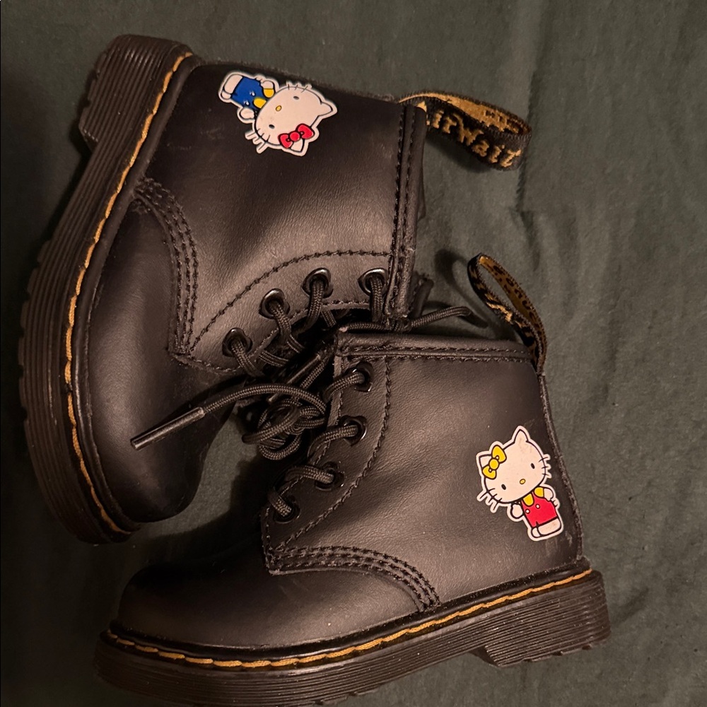 Dr. Martens Black Leather Boots toddler size 5